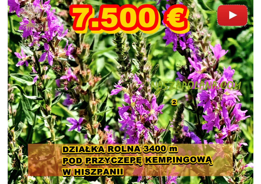 Dzialka pod przyczepę kempingową w Hiszpanii